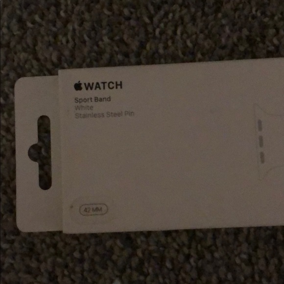 New 42 white Apple brand Apple Watch band - Picture 2 of 4